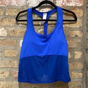 Fabletics Midi Sports Bra (XL), Blue
